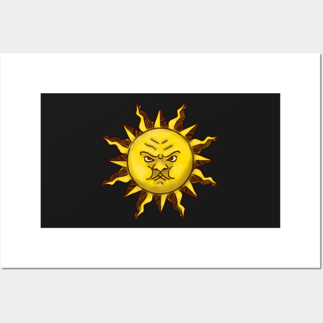 Averland Sun Heraldry Inspired by Fantasy Battles Wall Art by SolarCross